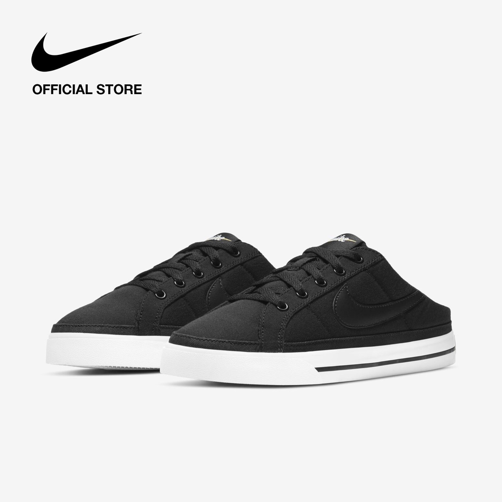 Authentic Nike Court legacy mule casual shoes comfortable and modern breathable women's sneakers-Black