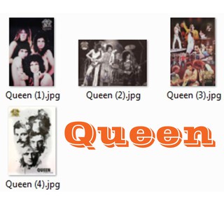 โปสเตอร์ วง Queen (4แบบ) ควีน วง ดนตรี ร็อก รูป ภาพ ติดผนัง สวยๆ poster 34.5 x 23.5 นิ้ว (88 x 60 ซม.โดยประมาณ)