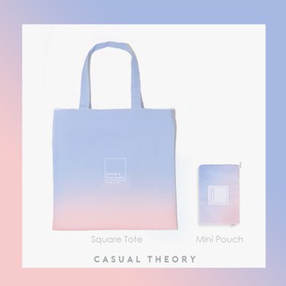 Promotion! Set 2  : Serenity &amp; Rose Quartz ( Mini Pouch + Square Tote)