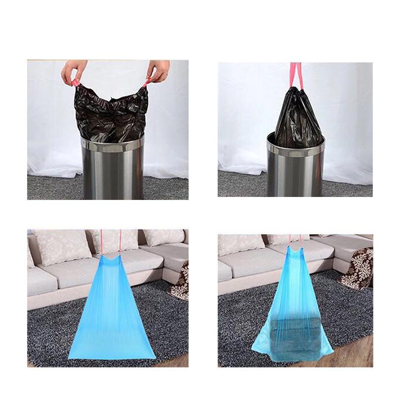 【HOMUHOME ホーム】EE4 ถุงขยะเล็ก 45x50 ซม. เนื้อเหนียว ถุงขยะหูรูด ใส่ขยะ ถุงขยะอเนกประสงค์ ถุงขยะม้วน 15 ใบ GO GU GB - รูปที่ 7