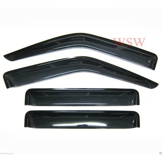 (4ชิ้น) กันสาดประตู อีซูซุ ทีเอฟอาร์ มังกรทอง 1989 - 2007 4 ประตู สีดำใส Isuzu Rodeo TF Visor คิ้วกันสาด ดราก้อนอาย