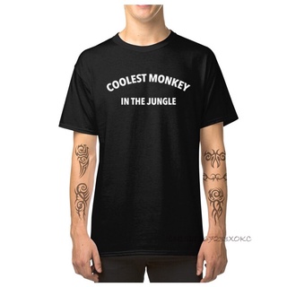 [S-5XL] เสื้อยืดคอกลม แขนสั้น ผ้าฝ้าย 100% พิมพ์ลายลิง Monkey In The Jungles สําหรับผู้ชาย