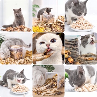 🐾Hi Pet🐾  (ชุดทดลอง)  ของกินเล่น น้องหมา น้องแมว หนูแฮมสเตอร์ salmon&amp;chicken cat food sp080