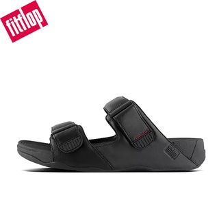 ▶มาใหม่◀ รองเท้าแตะหนัง ลายนูน FitFlops GOGH MOC 100% สําหรับผู้ชาย