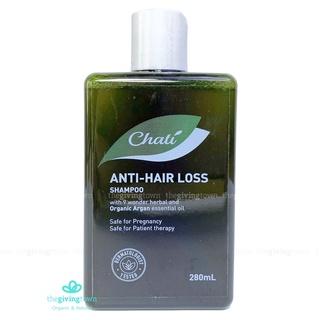 Chati Hair Shampoo แชมพูป้องกันผมร่วง Anti-hairloss Shampoo แก้ผมร่วงด้วยสมุนไพรสกัดเข้มข้น