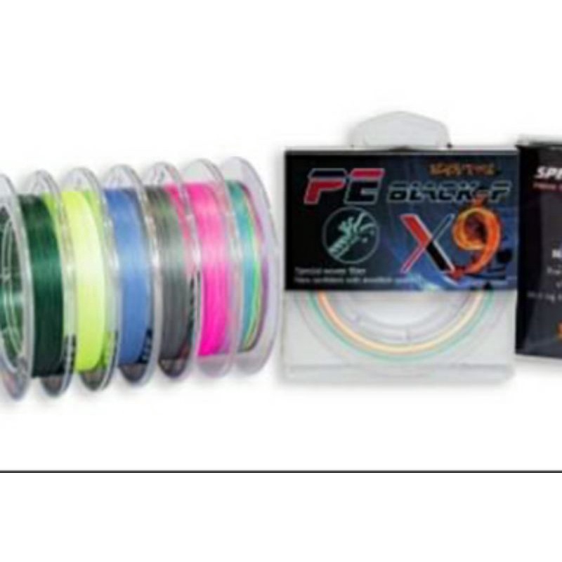 สาย PE ถัก9 สีรุ้ง multicolour