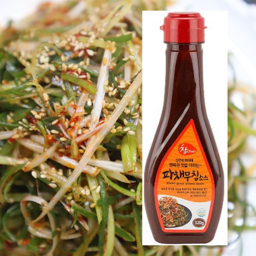น้ำจิ้มเนื้อย่างเกาหลี ซอสหมูย่าง ซอสยำผักเกาหลี cham sauce 300g cham pache sauce 310g 참 소스 참 파채무침소스