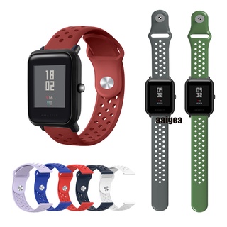 สายรัดซิลิโคนอ่อนนุ่มสำหรับ Huami Amazfit Bip 3 Pro Lite S U Pop/ GTR 42mm / Neo /GTS4 GTS3 GTS 2 mini