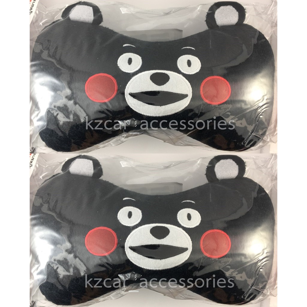 หมอนรองคอในรถ คุมะมง Kumamon(1คู่) ลิขสิทธิ์แท้