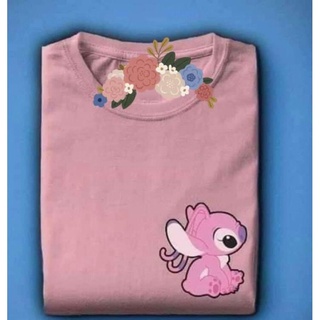 เสื้อยืด STITCH ปรับแต่งคําสั่ง tees คุณภาพสูง unisex W|+