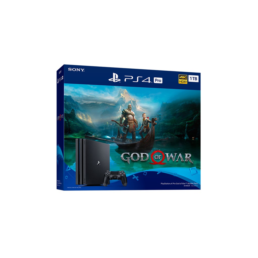 PS4 PRO 1 TB อุปกรณ์ครบ แถมฟรีเกม God Of War (ประกัน 2 ปี) สภาพเครื่องใหม่ 99%