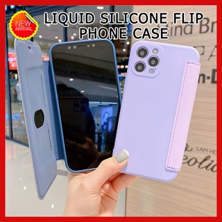 สําหรับ Iphone 7 8 Plus Se X Xs Max Xr 11 12 13 Pro Max สีลูกกวาด ซองหนังพรีเมี่ยม เคสไอโฟน 13 pro max