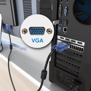 สายต่อจอ VGA Monitor สายต่อจอคอมพิวเตอร์ VGA MaleTo Male 15pin 1.5M สายเส้นใหญ่ สายหนา งานดี 3+4