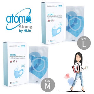 1 กล่อง( 15 ชิ้น)หน้ากากอนามัยเกาหลี Atomy PTFE MEMBRANE MASK อะโทมี่ เมมเบรน มาส์ก หน้ากากอนามัยใส่สบาย หายใจสะดวก