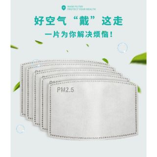 พร้อมส่ง แผ่นกรอง PM2.5 สำหรับเปลี่ยนใส่หน้ากาก