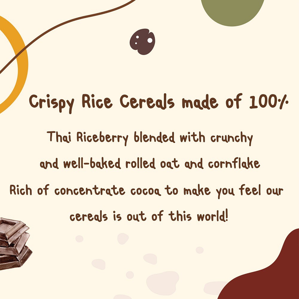 Puchithailand ซีเรียล รสโกโก้ จำนวน 1 ถุง บรรจุ 100 กรัม ในถุงซิปล็อค (ทำมาจากข้าวไรซ์เบอร์รี่) - รูปที่ 4