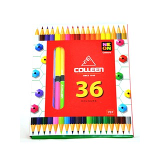 KTS (ศูนย์เครื่องเขียน) ดินสอ สีไม้ COLLEEN 2 หัว 36 สี