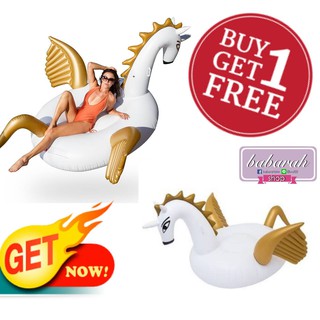 ** 1 ฟรี 1 รุ่นขายดี ห่วงยางแฟนซี Big Size Pegasus ห่วงยาง แพยาง ยูนิคอร์น ขนาดใหญ่ 250 x 250 x 130 cm. ตัวใหญ่จริง