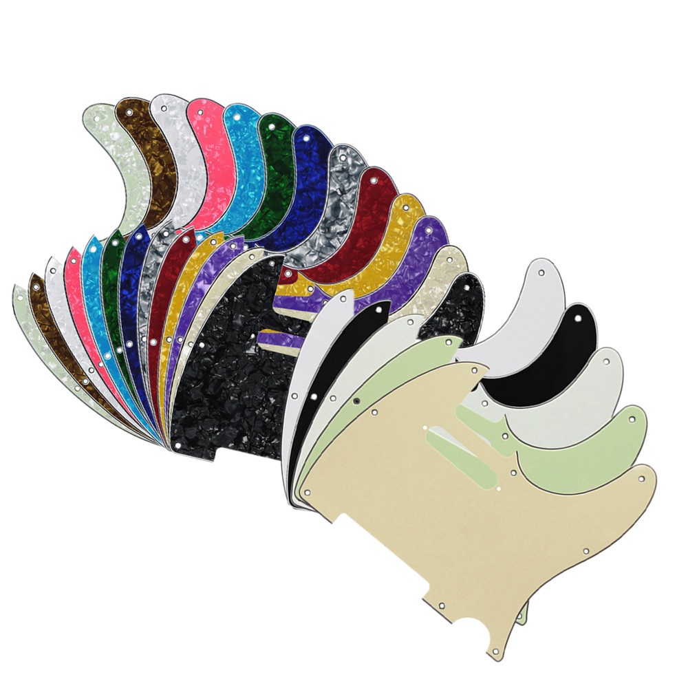 Fleor 1 ชิ้น 8 หลุมกีตาร์ไฟฟ้า Pickguard Pick Guard Scratch แผ่นสกรูสําหรับอเมริกัน/เม็กซิกันมาตรฐาน FD TL สไตล์กีตาร์อะไหล่
