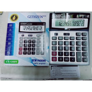 เครื่องคิดเลขรุ่นCT-1200V#เครื่องคิดเลข12หลัก#ตัวเลขใหญ่#ปุ่มกดนิ่ม#ราคาถูก