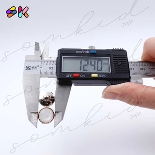 somkid กระดุมมุกมันวาว ขอบทองนากเรียบ มีขาสอยก้น ขนาด11mm(size18L), 13mm (size20L)