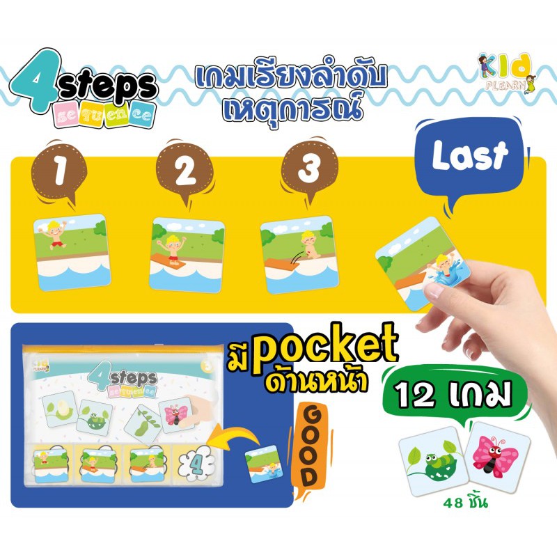 เกมเรียงลำดับเหตุการณ์ (4 steps sequence game)