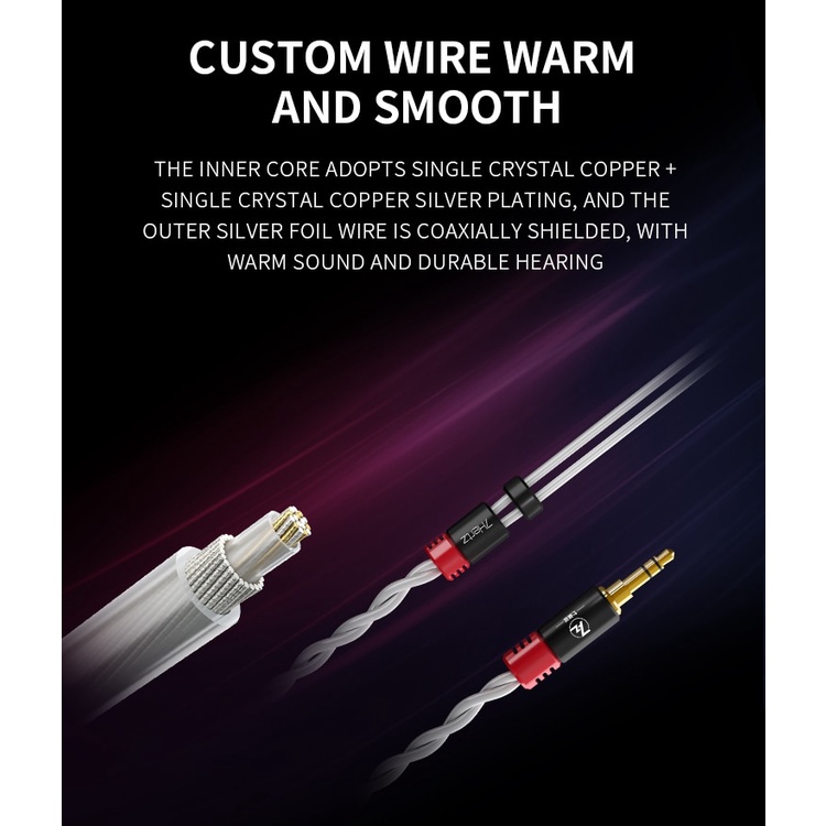 7Hertz 7HZ Timeless 14.2mm Planar HiFi In-ear Earphone with CNC Aluminum Shell, Detachable MMCX Cable
