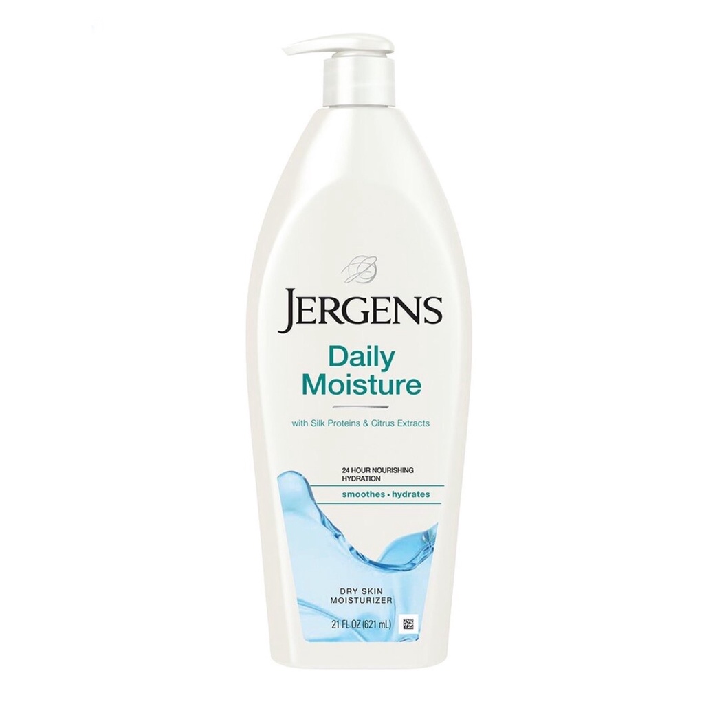 Jergens Daily Moisture เจอร์เกนส์ โลชั่น เดลี่ มอยส์เจอร์ ดราย สกิน 621 มล.