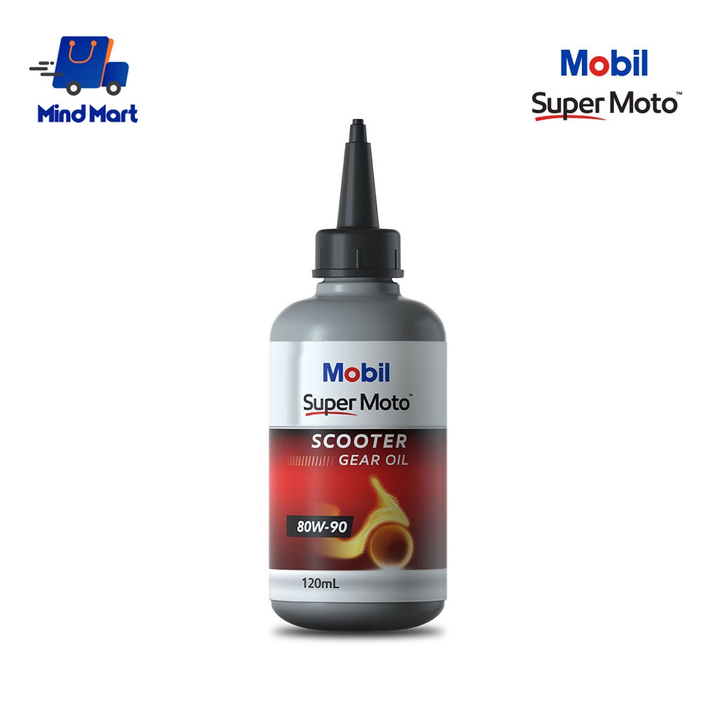 น้ำมันเกียร์และเฟืองท้ายรถมอเตอร์ไซค์ Mobil Super Moto Scooter Gear Oil ขนาด 120 มิลลิลิตร