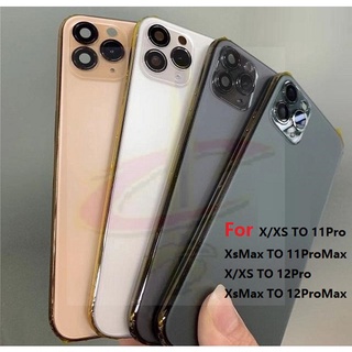 【YG】ฝาครอบด้านหลัง สําหรับ ip X Xs Max to 11 12 Pro Max