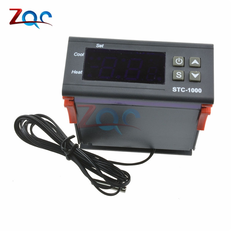 Digital Temperature Controller Thermostat 10A 12V//220V LED Sensor for Incubator