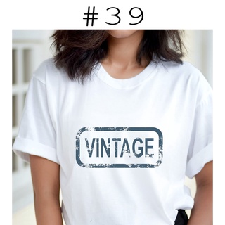 เสื้อยืดพิมพ์ลายวินเทจ (vintage)