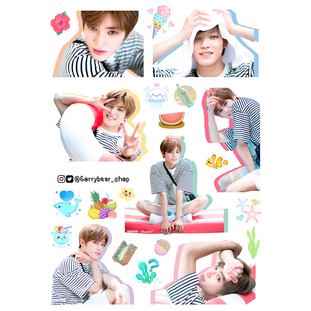 NCT Taeyong Sticker Die-Cut  สติ๊กเกอร์ NCT Taeyong ไดคัท กันน้ำ/เรซิ่น