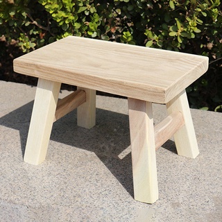 เก้าอี้ไม้ เก้าอี้เตี้ย ขนาดเล็ก รับน้ำหนักสูงสุด 150kg Stool Wood Mini_house11