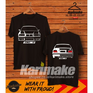 เสื้อยืด พิมพ์ลายรถยนต์ Bmw E36 Karimake