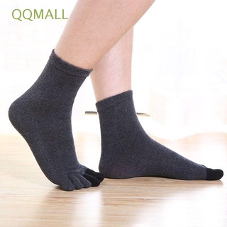 QQMALL 1 Pair Sports Socks Unisex Cotton Socks Five Toe Socks Five Fingers Socks Women Men Solid Color Running Comfortable Breathable Crew socks/Multicolor