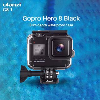 Ulanzi 60M Case ดำสำหรับกรณีว่ายน้ำดำน้ำ 8 GoPro สำหรับ GoPro ดำ 8