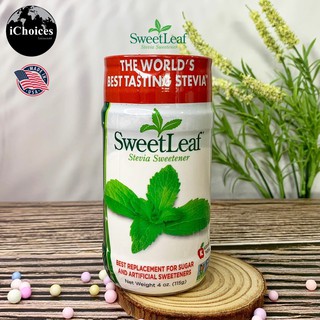 ผงให้ความหวานแทนน้ำตาล หญ้าหวานธรรมชาติ SweetLeaf® Stevia Sweetener Powder 115g  คีโต