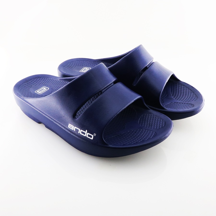 ใหม่ การแก้ไข!!! Ando Viking Navy - รองเท้าแตะแบบสวมผู้ชาย