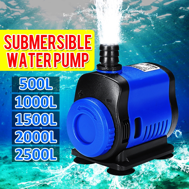 IPX8 ปั๊มน้ํา 5W/20W/35W/45W/80W มอเตอร์ Submersible 0.9-3.6M 500-3500L/H 220V