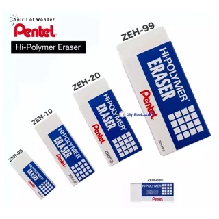 Pentel ยางลบดินสอ Pentel Hi Polymer 4 ขนาด เพ็นเทล ยางลบเพ็นเทลรุ่นก้อน