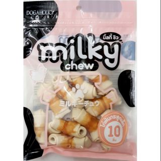 Milky Chew มิ้ลกี้ชิว ไก่พันกระดูกเล็ก กระดูกนิ่ม 10 ชิ้น