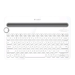 LOGITECH KEYBOARD (คีย์บอร์ดบลูทูธ) BLUETOOTH K480 MULTI DEVICE (WHITE) - รับประกัน 1 - Y