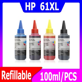 hp 61xl หมึก hp61 ดำ hp61xl หมึกรีฟิลใช้ได้กับ HP 1000 1010 1011 1012 1050 1051 1055 1056 1050a 2540 2541 2542 2543 2544