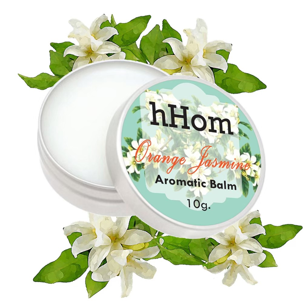 น้ำหอมแห้ง กลิ่น ดอก แก้ว ขนาด 10 กรัม Aromatic Balm - Orange Jasmine