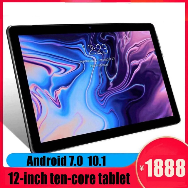 Android 7.0 Tablet 10.1'' 4G+64GB PC Octa 8 Core HD WIFI Bluetooth 2 SIM 4G New