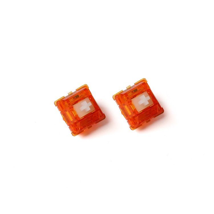 [Linear] Prevail Epsilon Switch สวิทช์จังหวะเดียวแบบลื่น ๆ สีส้มขาวน้ำหนัก 68g จาก JWK ฟีลเหมือน Durock POM