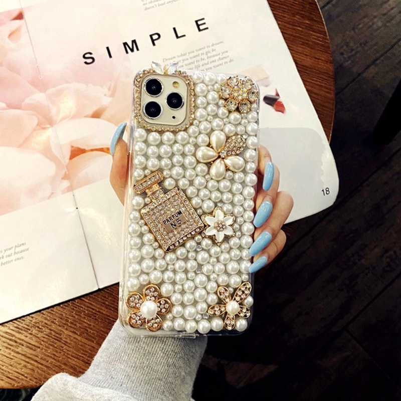 เคส เคสโทรศัพท์ เคสติดเพชร เคสโทรศัพท์มือถือ ลายขวดน้ําหอม ประดับเพชร พลอยเทียม แฟชั่น สําหรับ Samsu