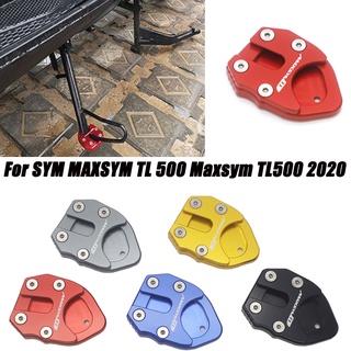 2020 NEW Motorcycle CNC Kickstand Foot Side Stand Extension Pad Support Plate For SYM MAXSYM TL 500