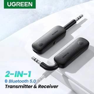 Ugreen 2 in 1 Bluetooth 5.0 Transmitter Receiver AUX 3.5mm Adapter Stereo for Earphones TV Car Audio